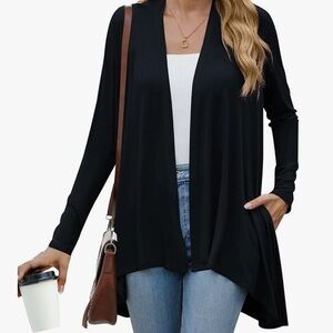 PogTMM2XL Open Front
Cardigan - black -Size 2XL